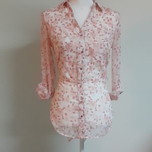Cherry Blossom Button Down Shirt by Candies